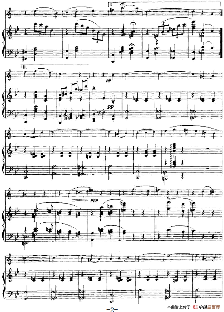 音乐会圆舞曲（小号+钢琴伴奏）