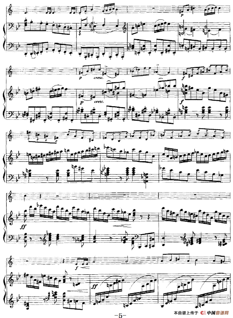 音乐会练习曲（小号+钢琴伴奏）