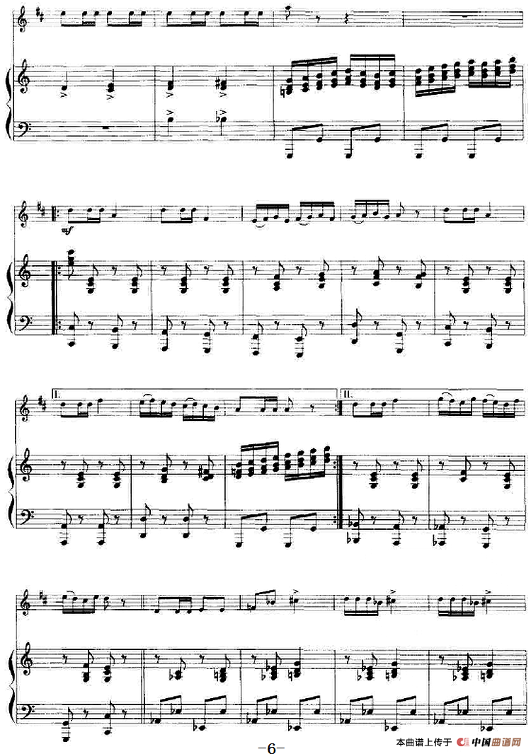 愉快的行列（小号+钢琴伴奏）