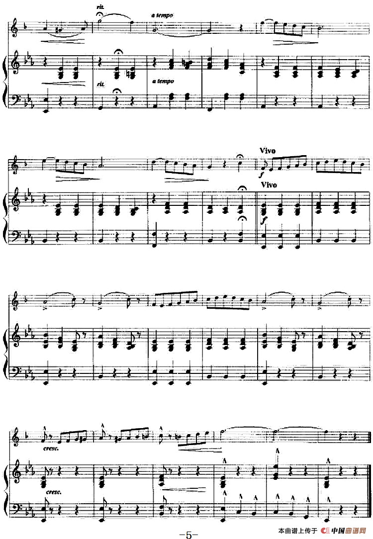 朋友（小号+钢琴伴奏）