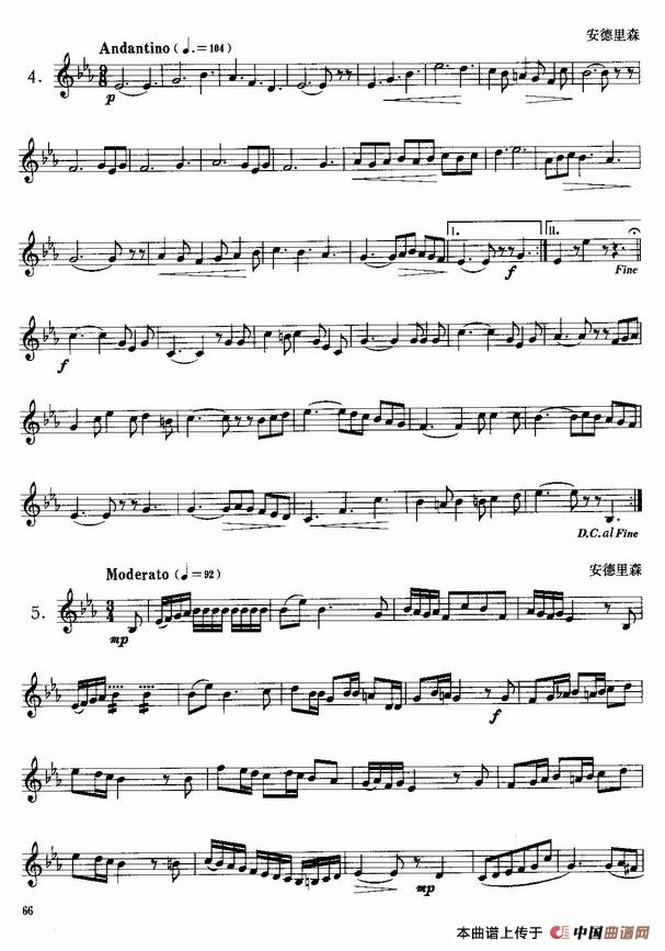 小号考级四级练习曲10首