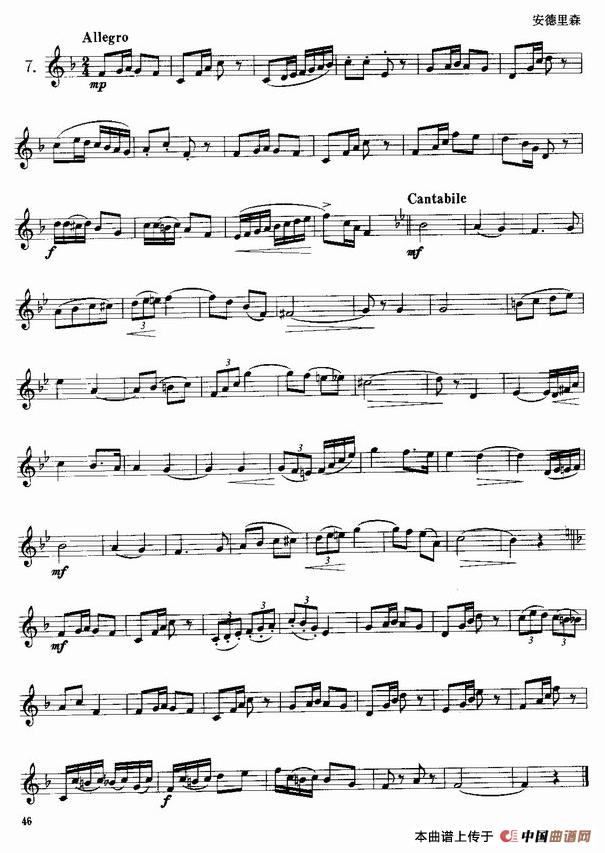 小号考级三级练习曲10首