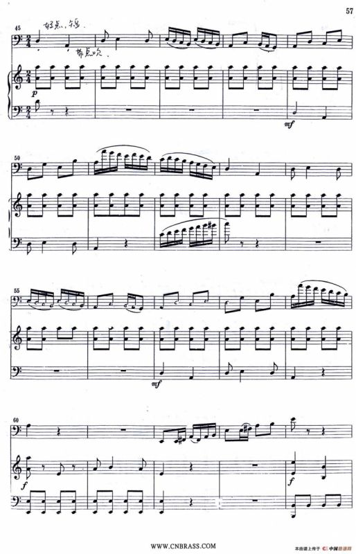 红色娘子军（大管+钢琴伴奏）