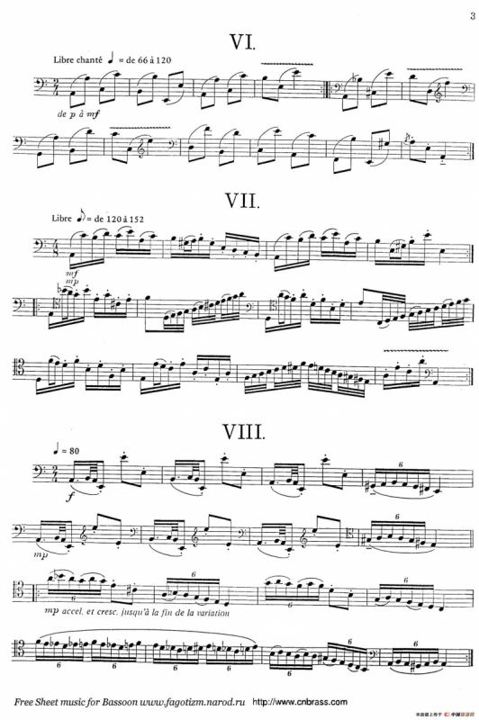 帕格尼尼主题随想（巴松独奏）