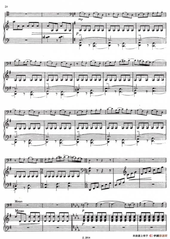 CONCERTINO（Ⅲ）（钢琴伴奏巴松协奏曲）