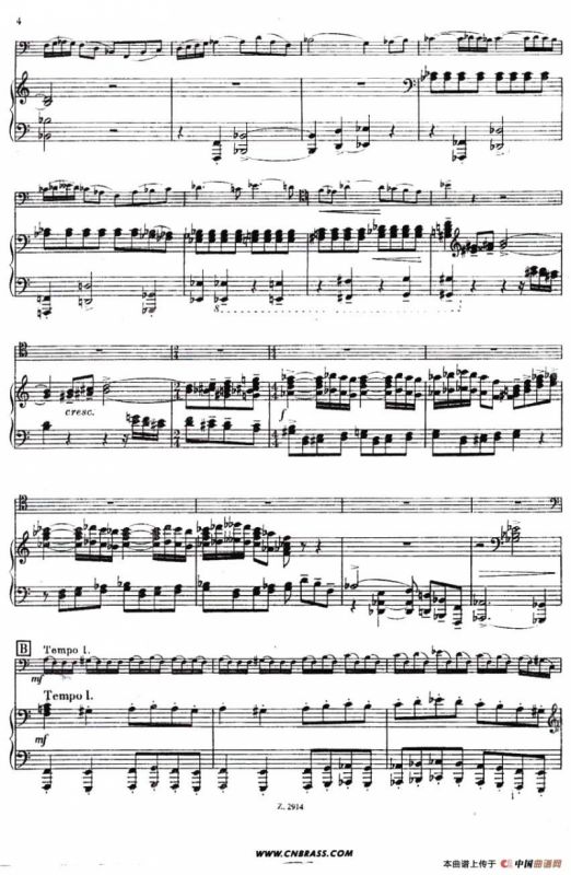 CONCERTINO（Ⅰ）（钢琴伴奏巴松协奏曲）