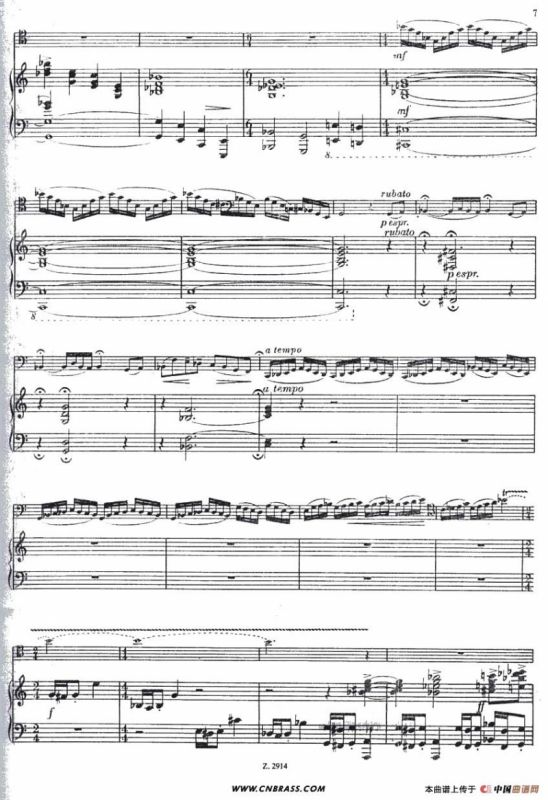 CONCERTINO（Ⅰ）（钢琴伴奏巴松协奏曲）