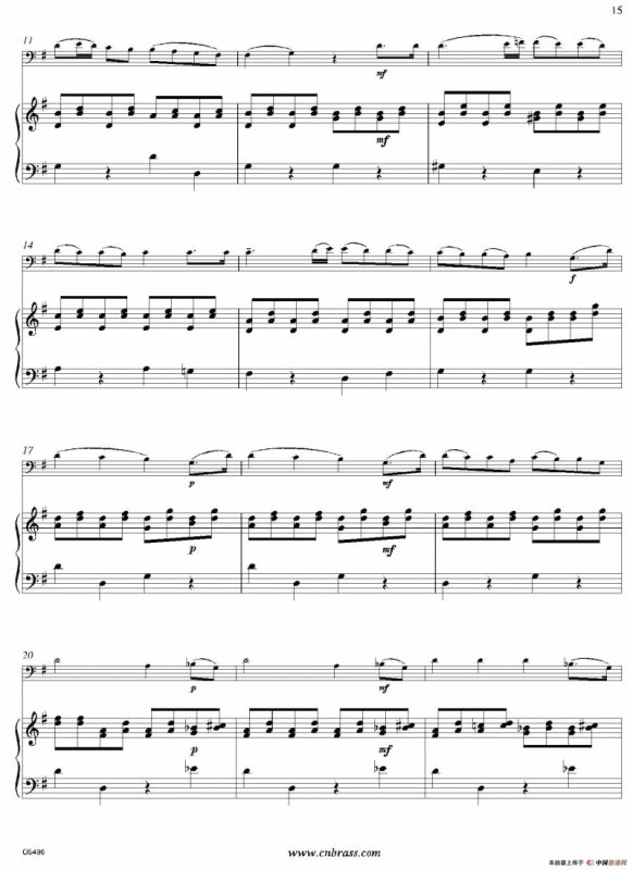 Serenade “Andante Cantabile”from String Quartet No. 8（巴松+钢琴伴奏）