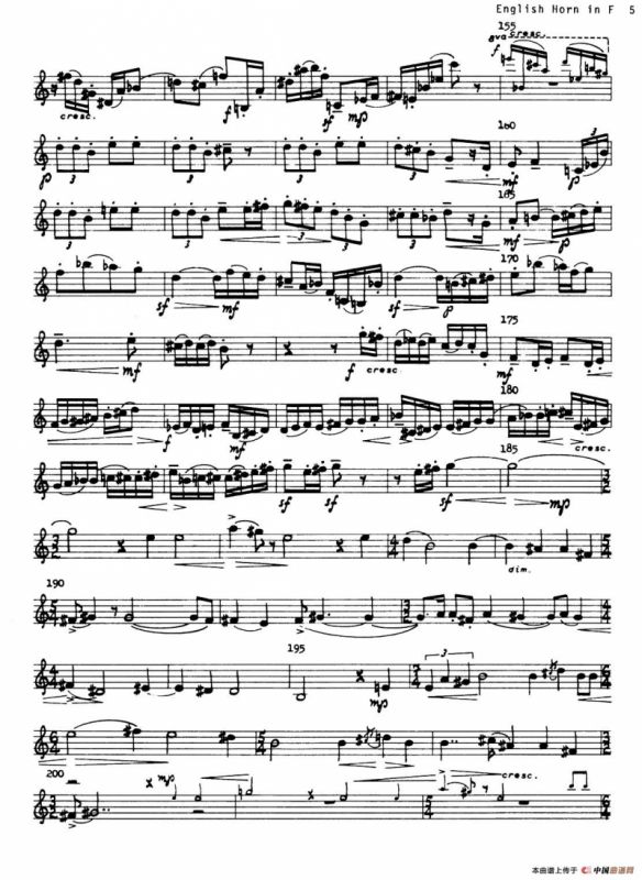 Sonata（英国管与钢琴奏鸣曲英国管分谱）