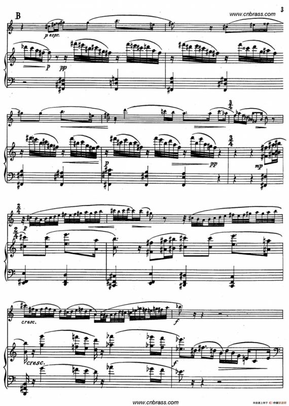 亨德米斯-奏鸣曲（圆号+钢琴）