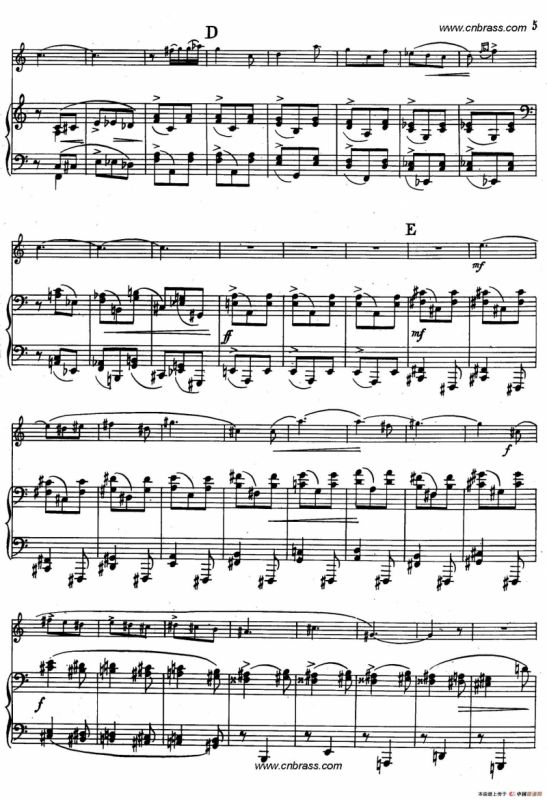 亨德米斯-奏鸣曲（圆号+钢琴）