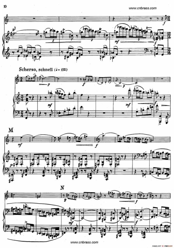 亨德米斯-奏鸣曲（圆号+钢琴）