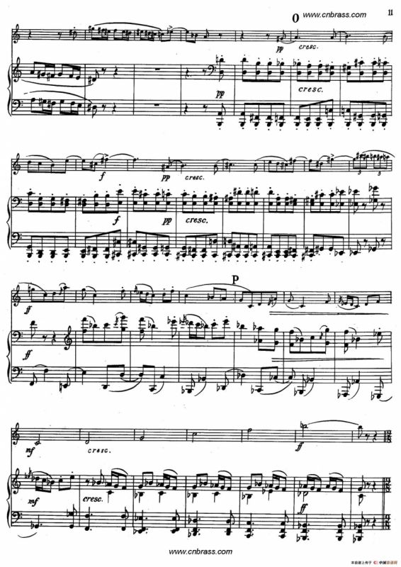 亨德米斯-奏鸣曲（圆号+钢琴）