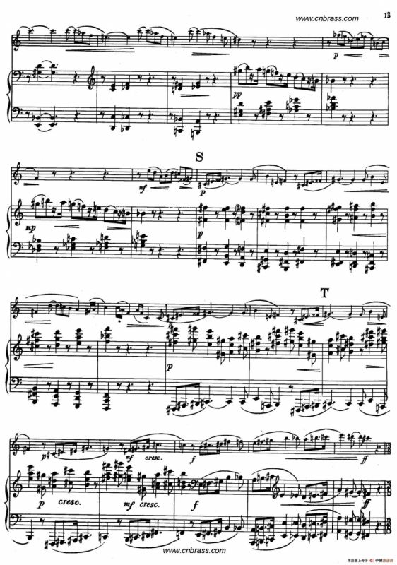 亨德米斯-奏鸣曲（圆号+钢琴）