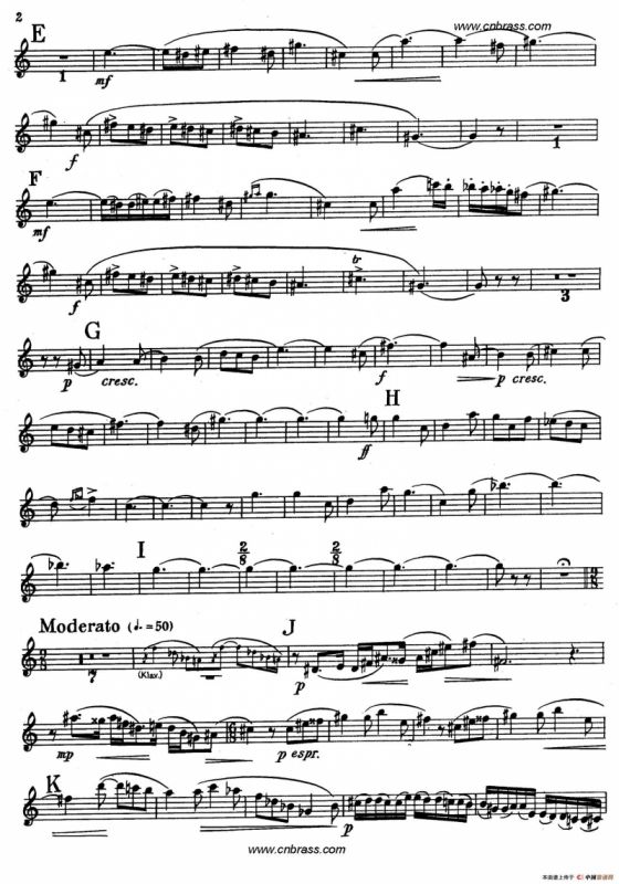 亨德米斯-奏鸣曲（圆号独奏）