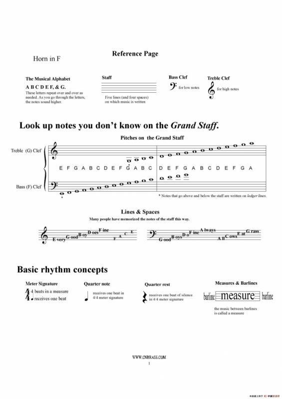 F调圆号初级教程