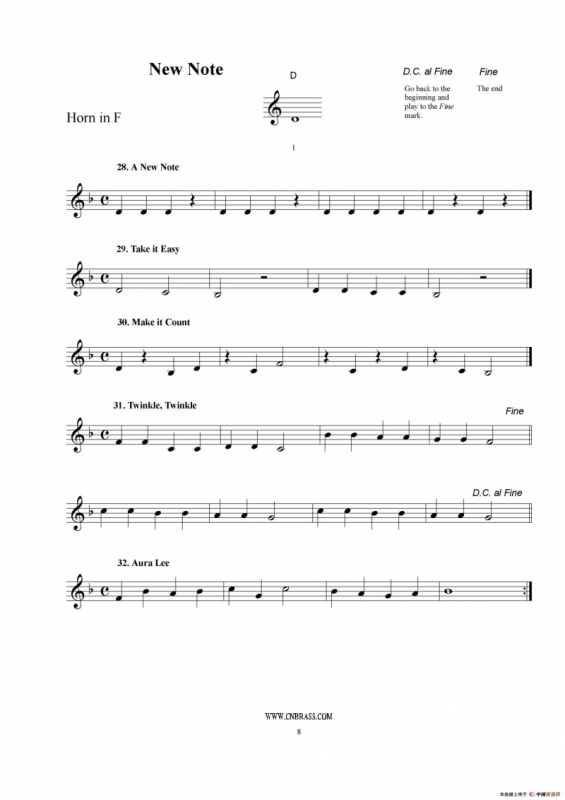 F调圆号初级教程