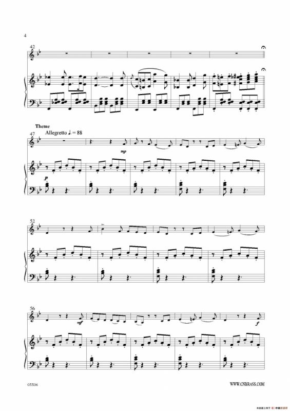 威尼斯狂欢节变奏（圆号+钢琴）