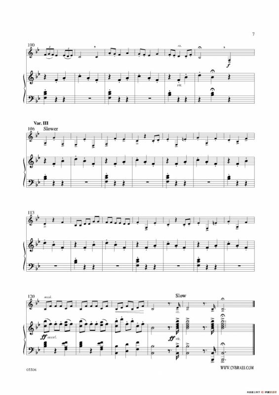 威尼斯狂欢节变奏（圆号+钢琴）