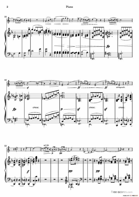 圣桑-浪漫曲（圆号+钢琴）