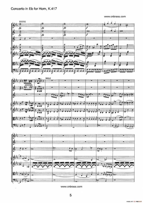 圆号协奏曲（作品K417）