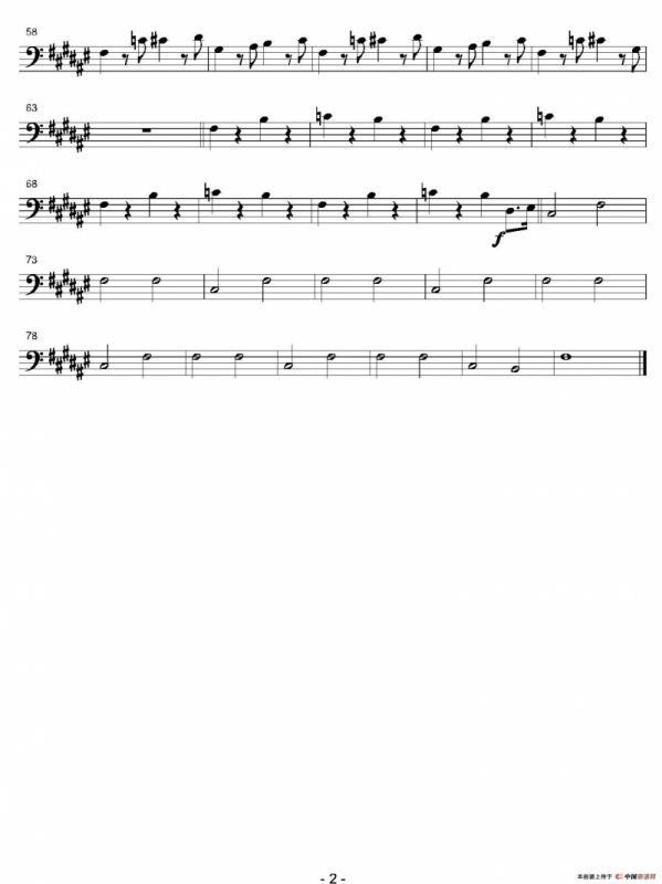 ALL STAR（4支长号分谱）