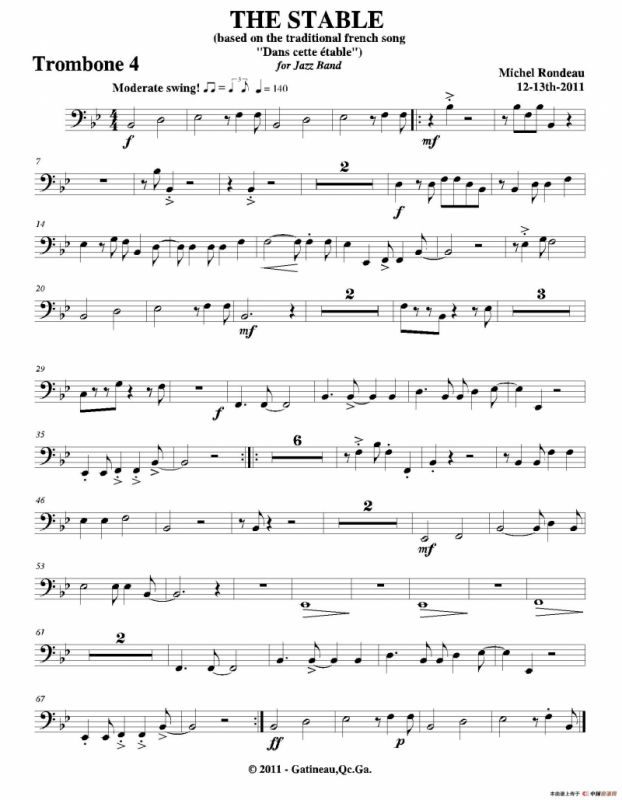 THE STABLE（第四长号分谱）