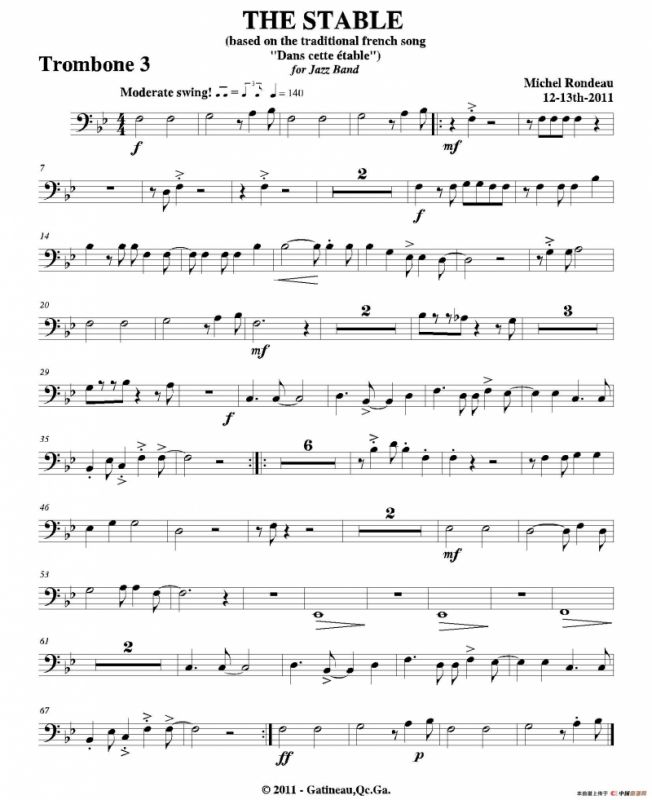 THE STABLE（第三长号分谱）