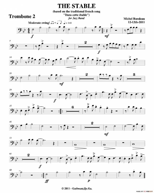 THE STABLE（第二长号分谱）