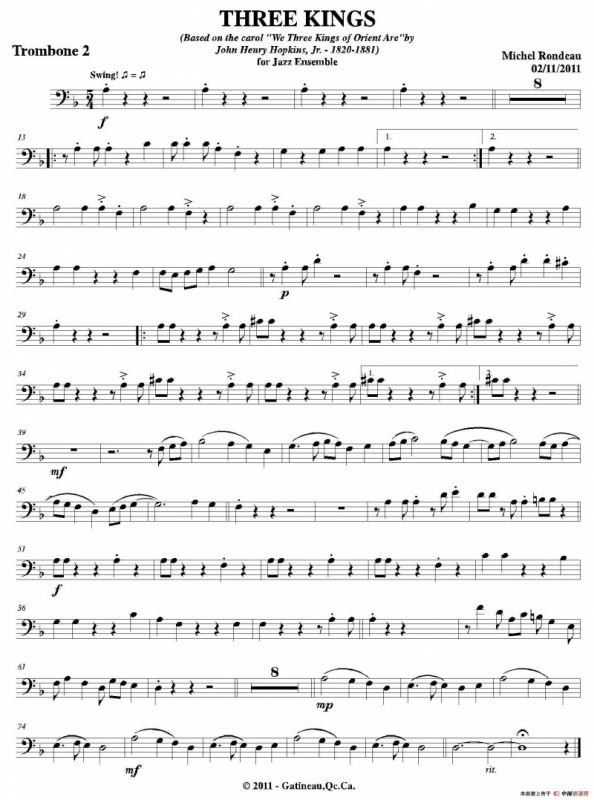 THREE KINGS（第二长号分谱）