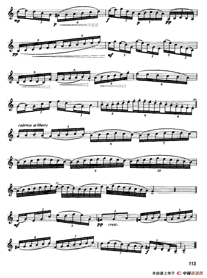 圆号中级练习曲（11——20）