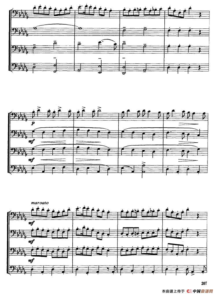 为长号重奏改编（长号四重奏）