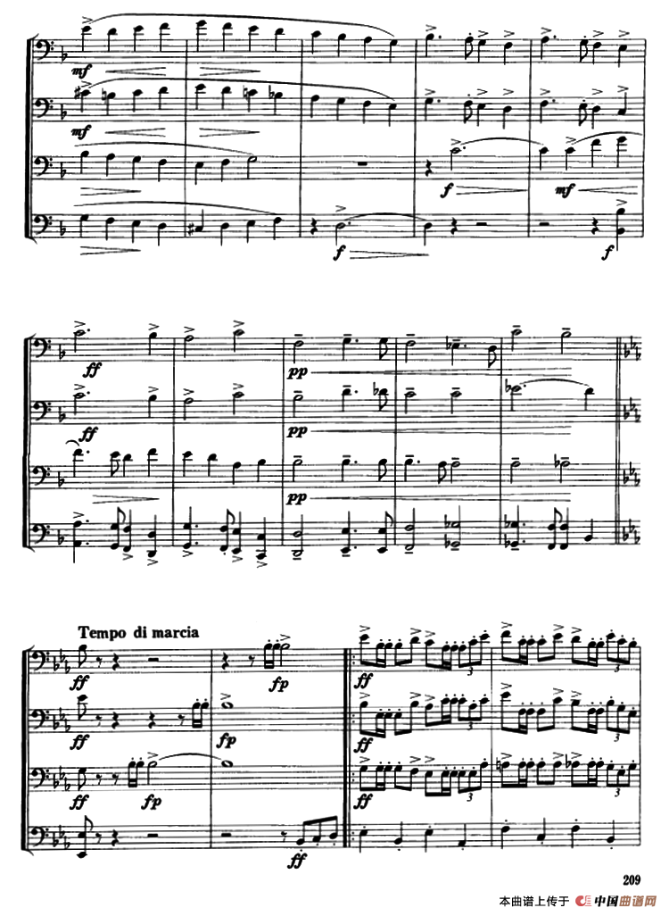 为长号重奏改编（长号四重奏）