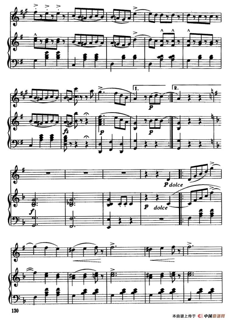 蓝色的多瑙河圆舞曲（降B小号独奏）