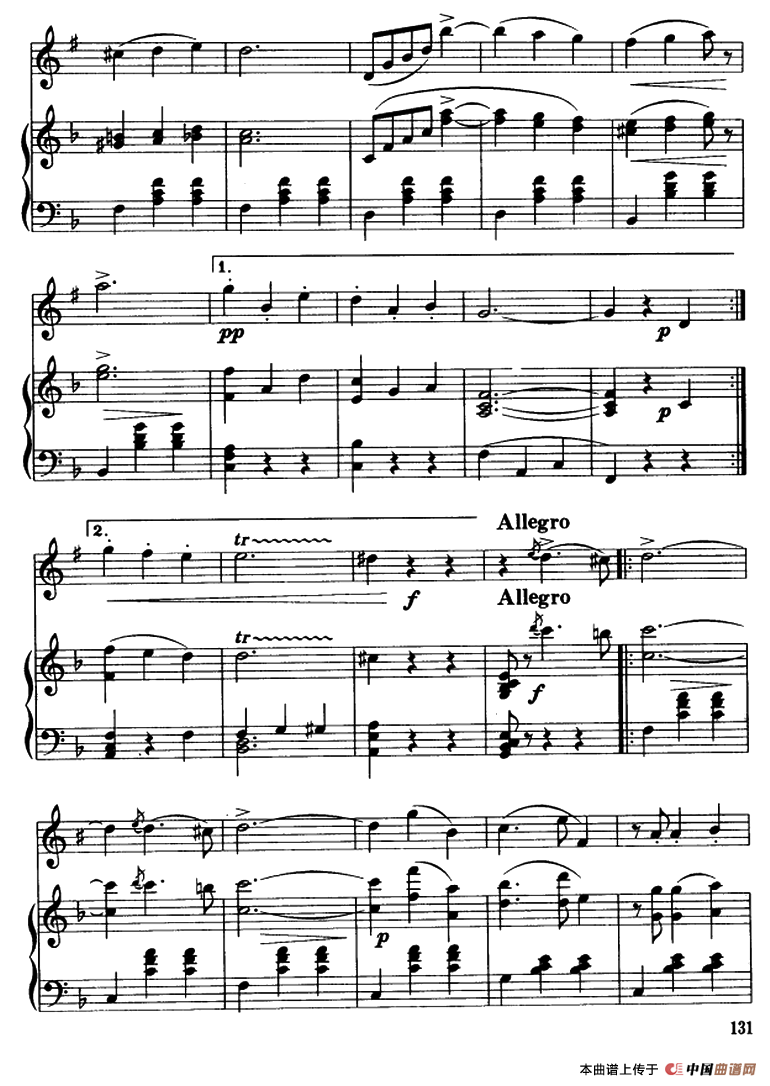 蓝色的多瑙河圆舞曲（降B小号独奏）