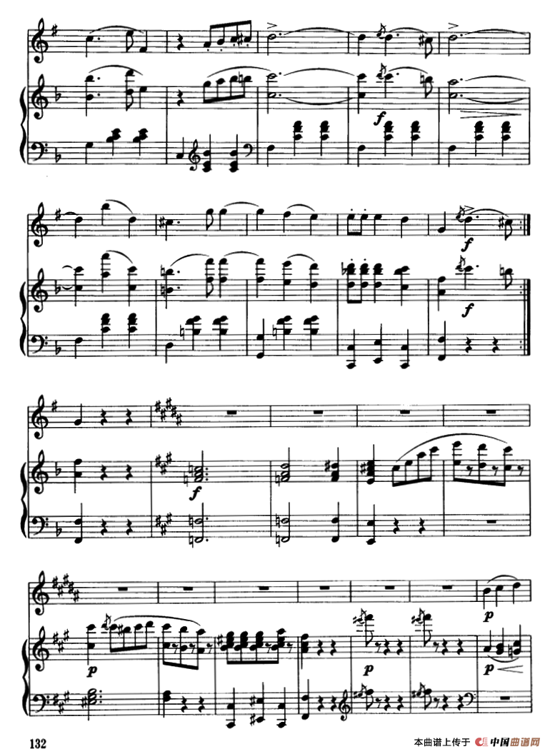 蓝色的多瑙河圆舞曲（降B小号独奏）