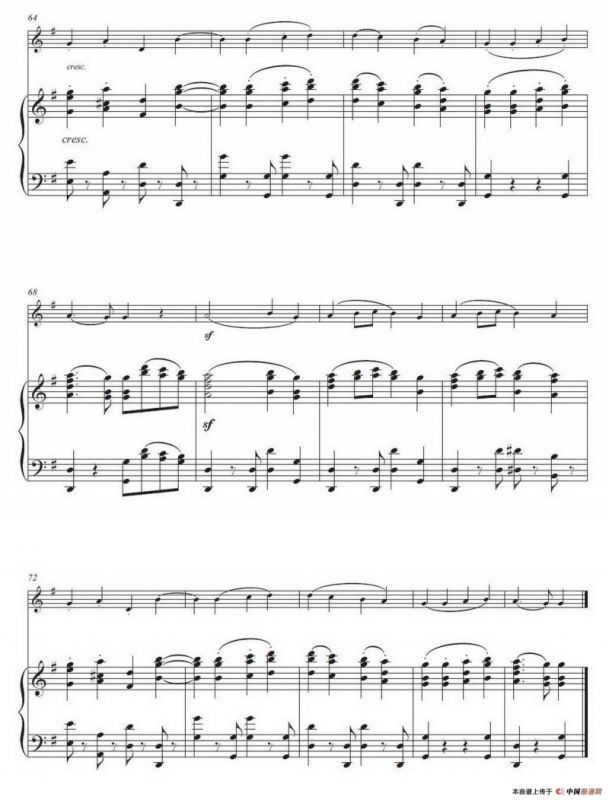 欢乐颂（小号独奏+钢琴伴奏谱）