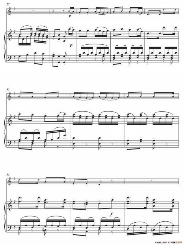 我是一个快乐的捕鸟人（小号独奏+钢琴伴奏谱）