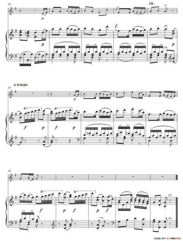 我是一个快乐的捕鸟人（小号独奏+钢琴伴奏谱）