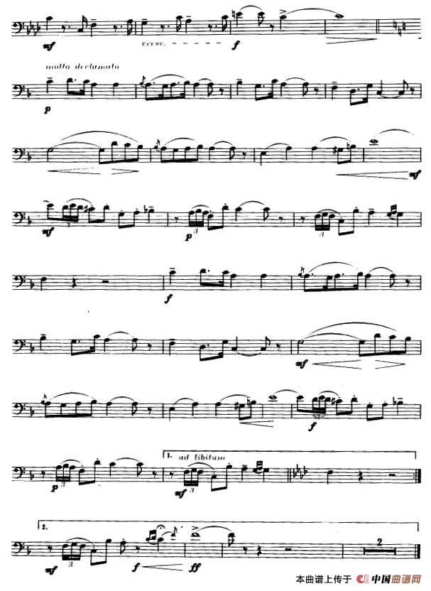 斗牛士之歌（选自歌剧《卡门》）（长号）