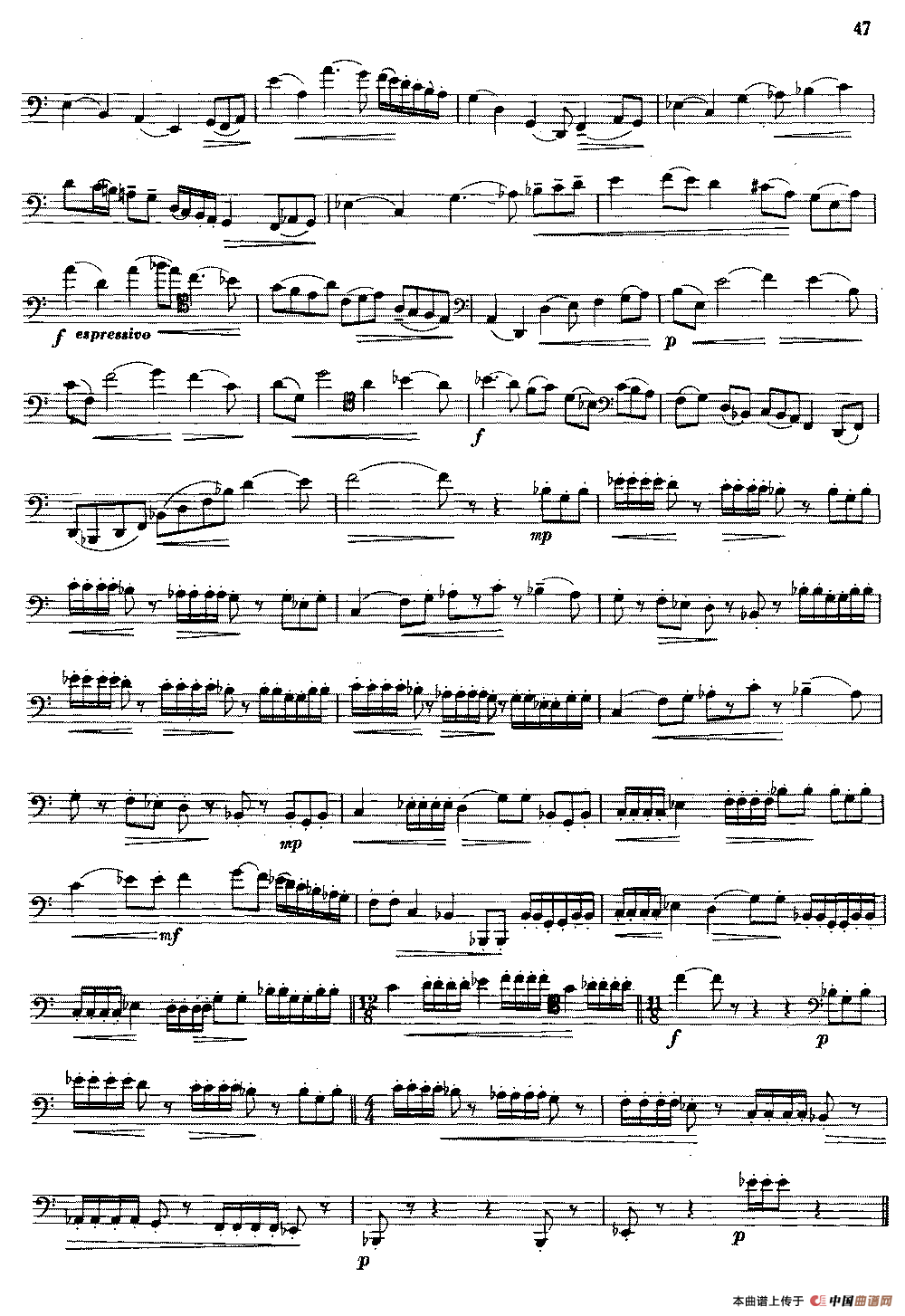 大管高级练习曲 第二部分 节奏练习（10）