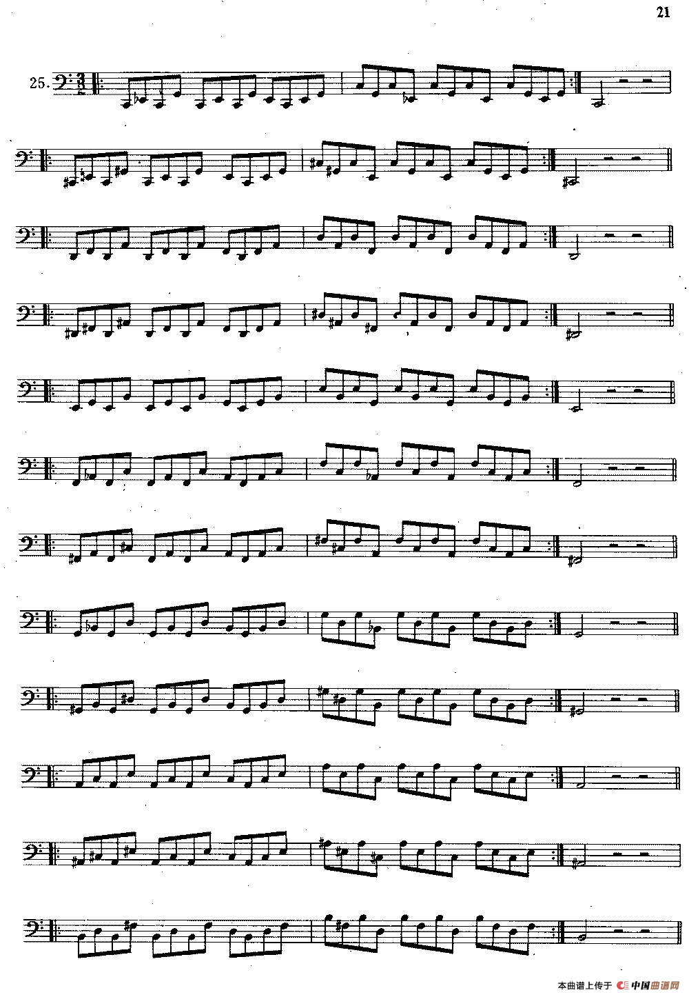 大管高级练习曲 第一部分 每日练习（21—33）