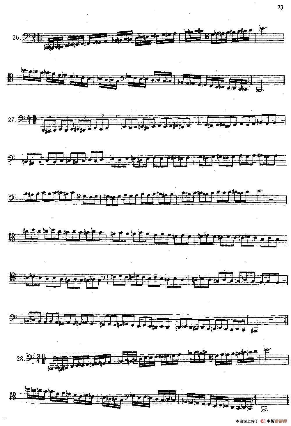 大管高级练习曲 第一部分 每日练习（21—33）