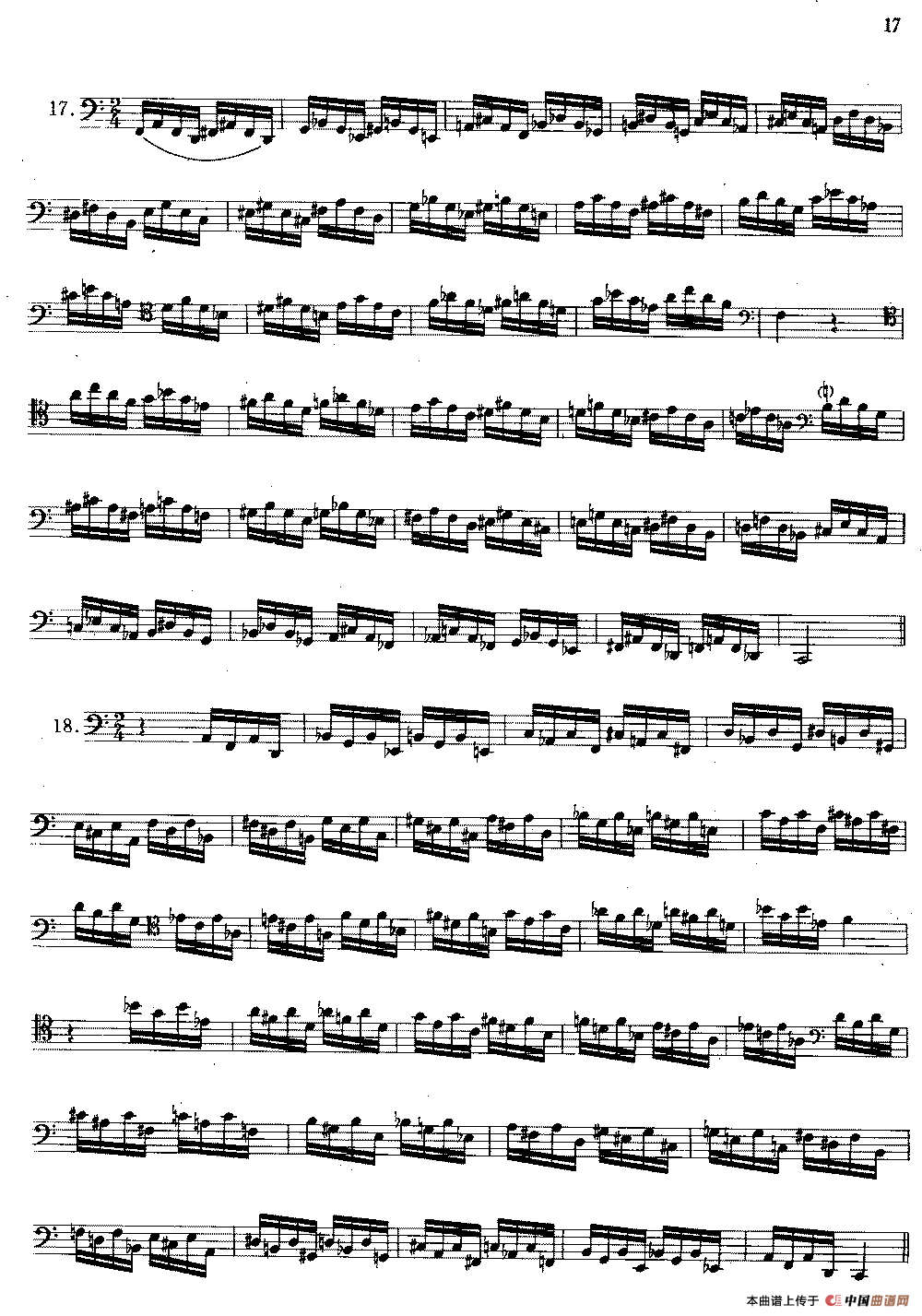 大管高级练习曲 第一部分 每日练习（11—20）