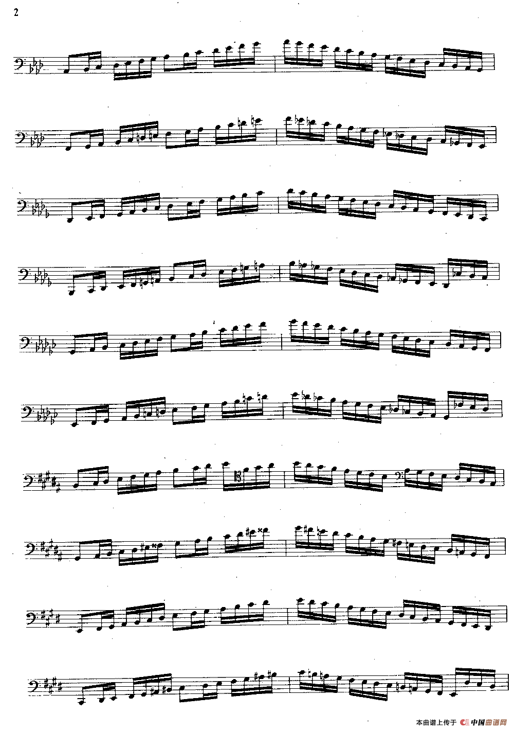 大管高级练习曲 第一部分 每日练习（1—10）