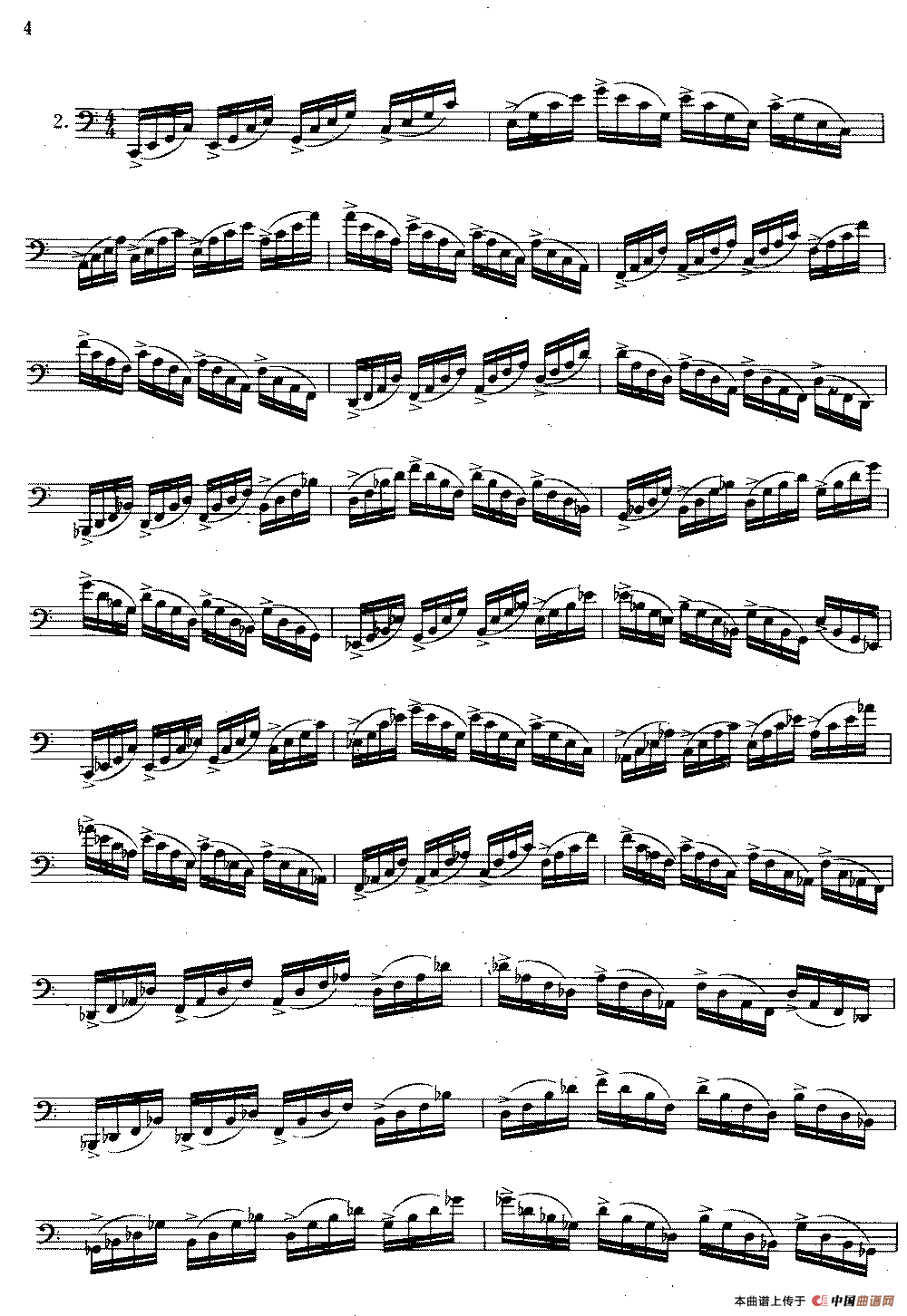 大管高级练习曲 第一部分 每日练习（1—10）