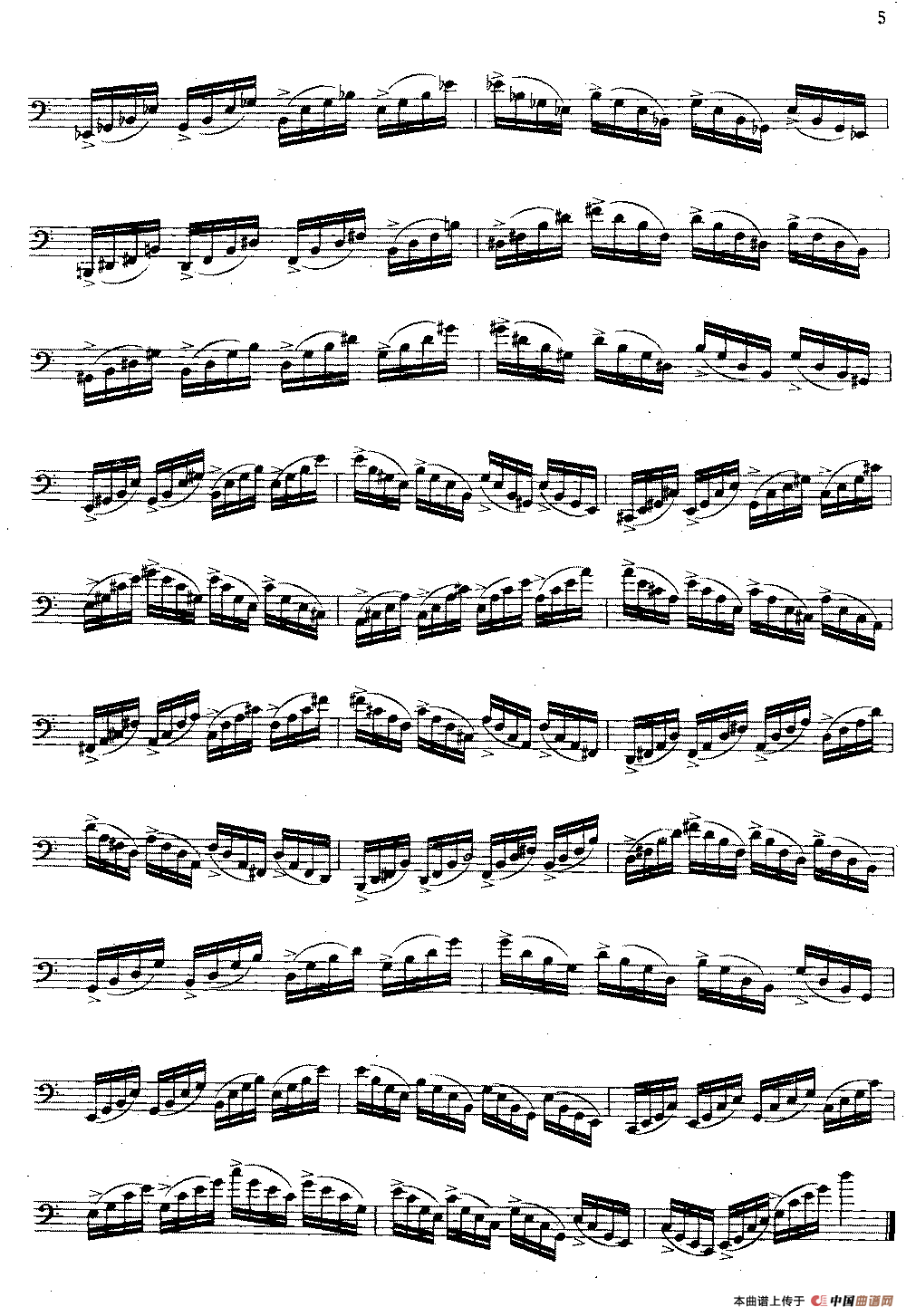 大管高级练习曲 第一部分 每日练习（1—10）