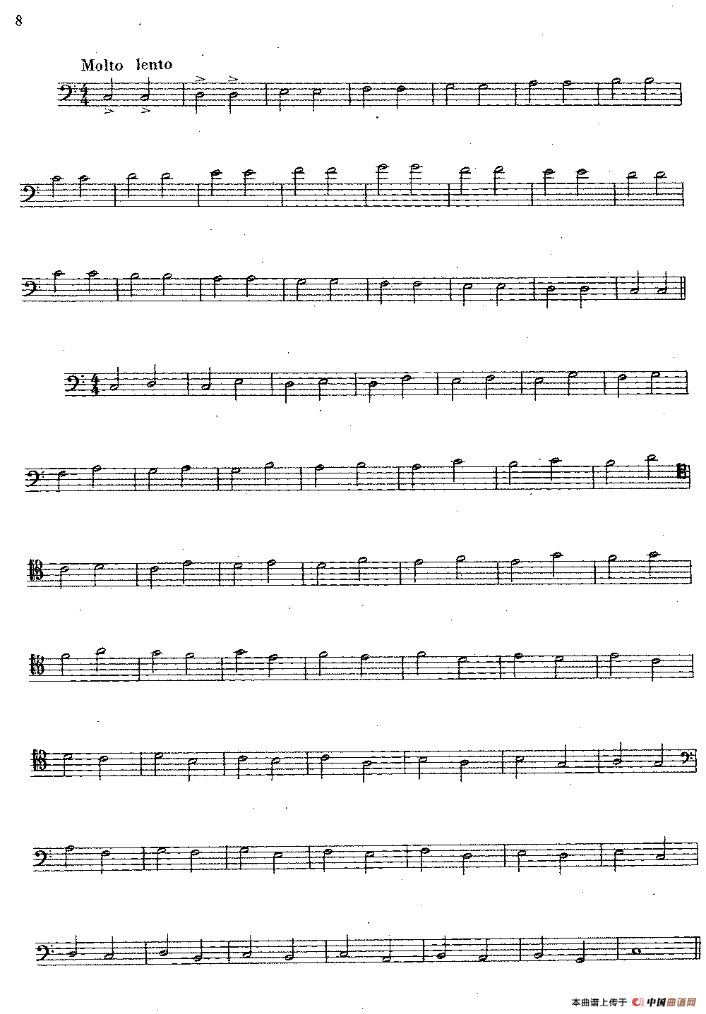 大管高级练习曲 第一部分 每日练习（1—10）