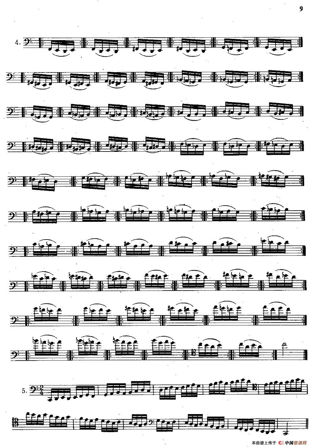 大管高级练习曲 第一部分 每日练习（1—10）