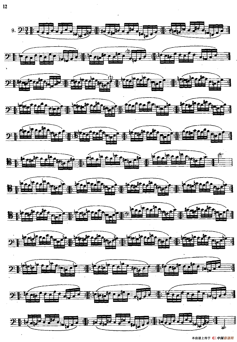 大管高级练习曲 第一部分 每日练习（1—10）